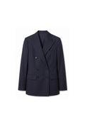 Slim-Fit Double-breasted Stretch wool blend Blazer
