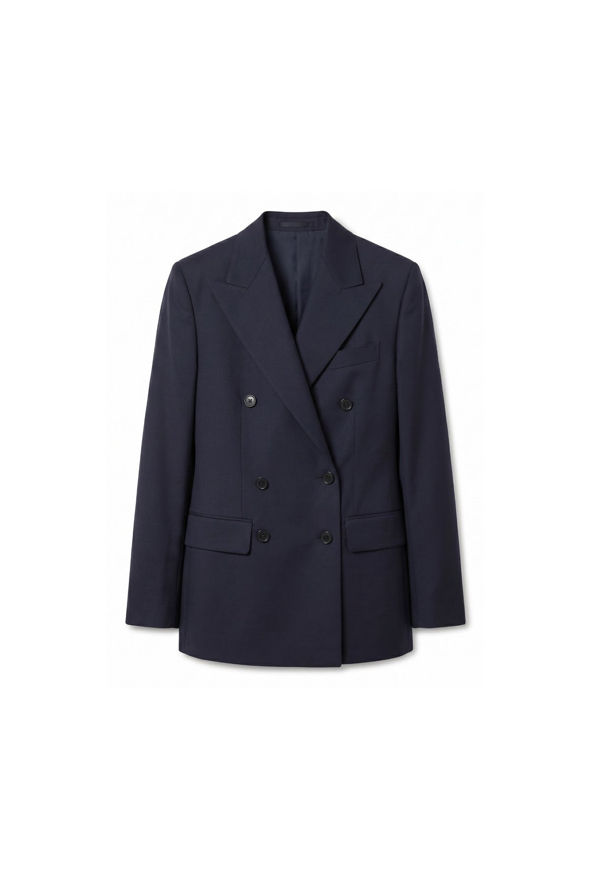 Slim-Fit Double-breasted Stretch wool blend Blazer