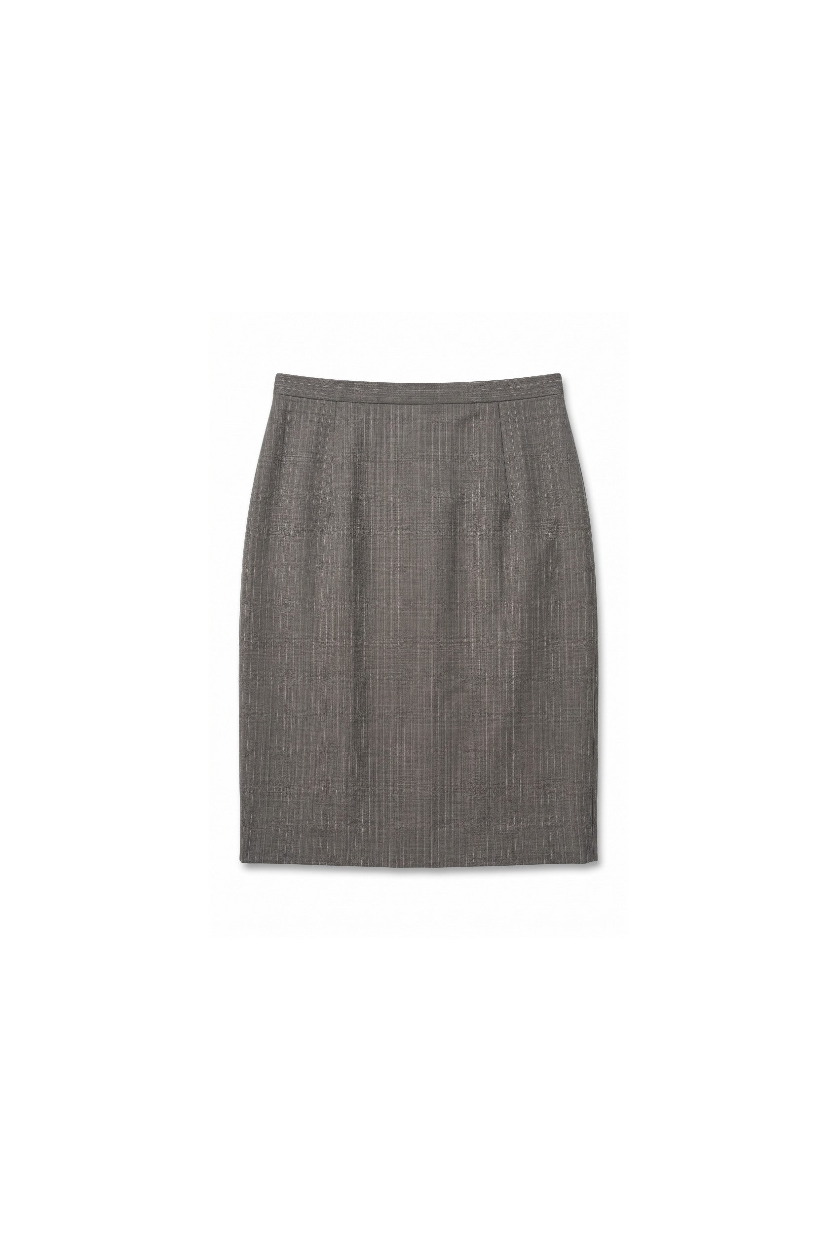 Slim-Fit Stretch Wool Blend Mini Pencil Skirt