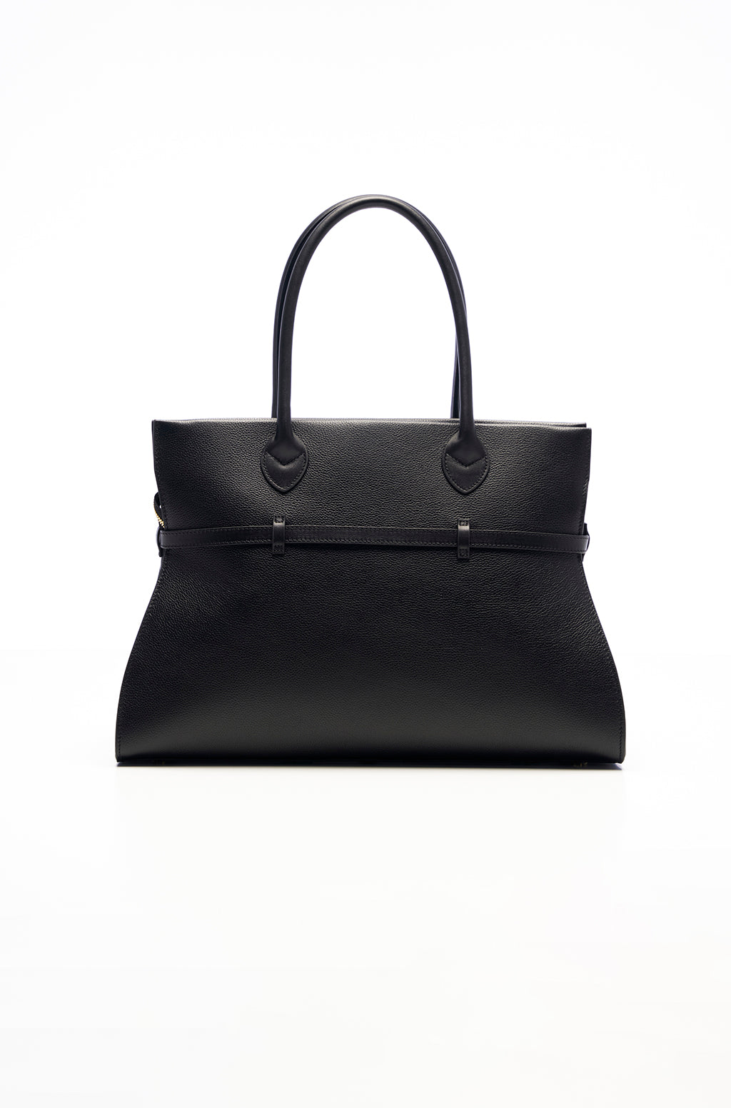Tote bag in leather with Safty Pin/Belt detail