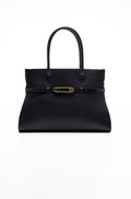 Tote bag in leather with Safty Pin/Belt detail