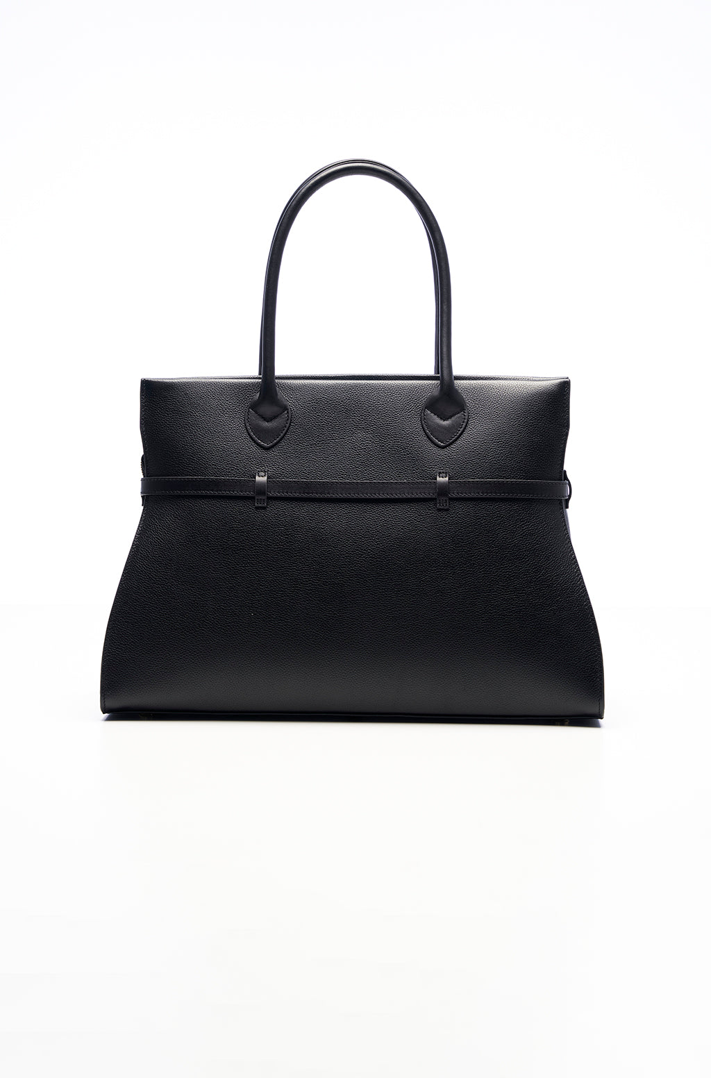 Tote bag in leather with Safty Pin/Belt detail