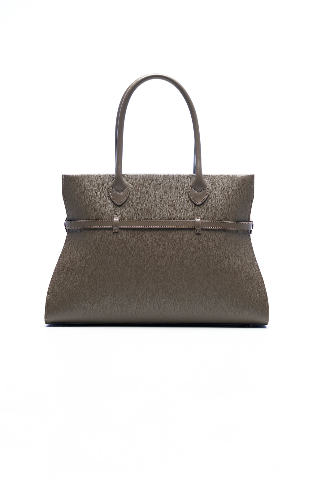Tote bag in leather with Safty Pin/Belt detail