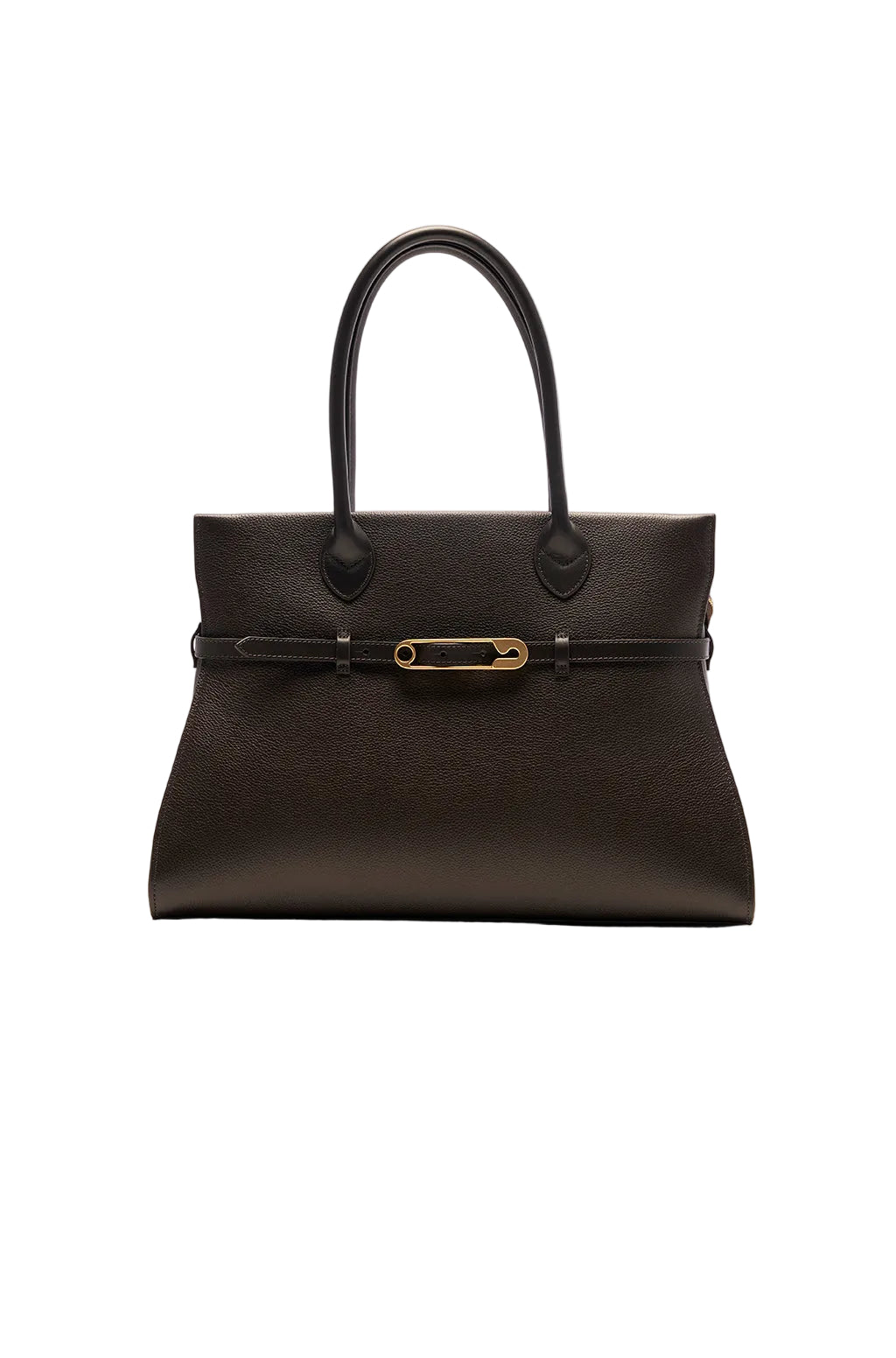 Tote bag in leather with Safty Pin/Belt detail