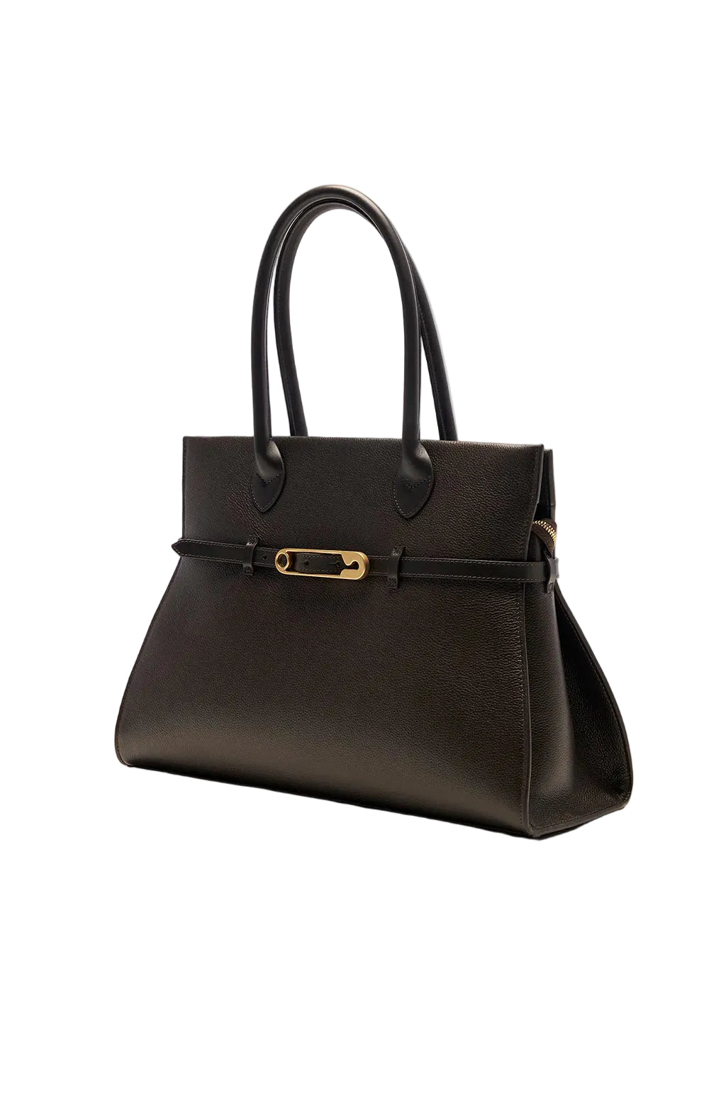 Tote bag in leather with Safty Pin/Belt detail