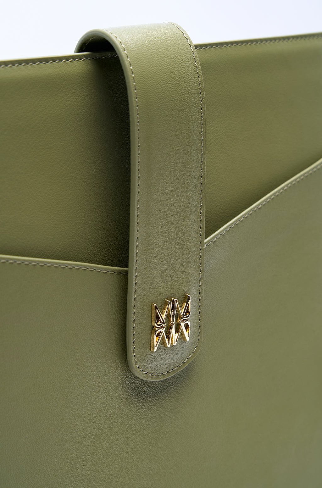 Leather Laptop Sleeve With Metallic Monogram