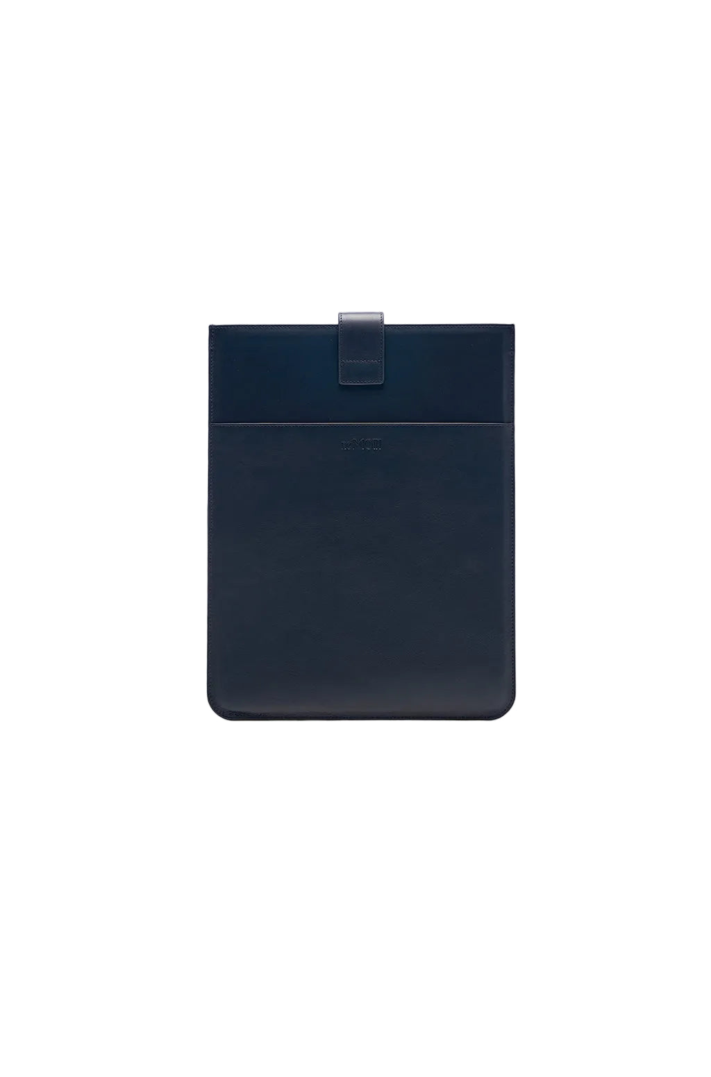 Leather Laptop Sleeve With Metallic Monogram
