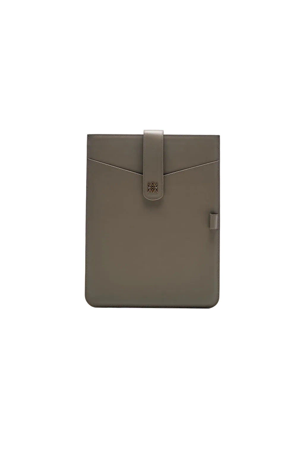 Leather Laptop Sleeve With Metallic Monogram