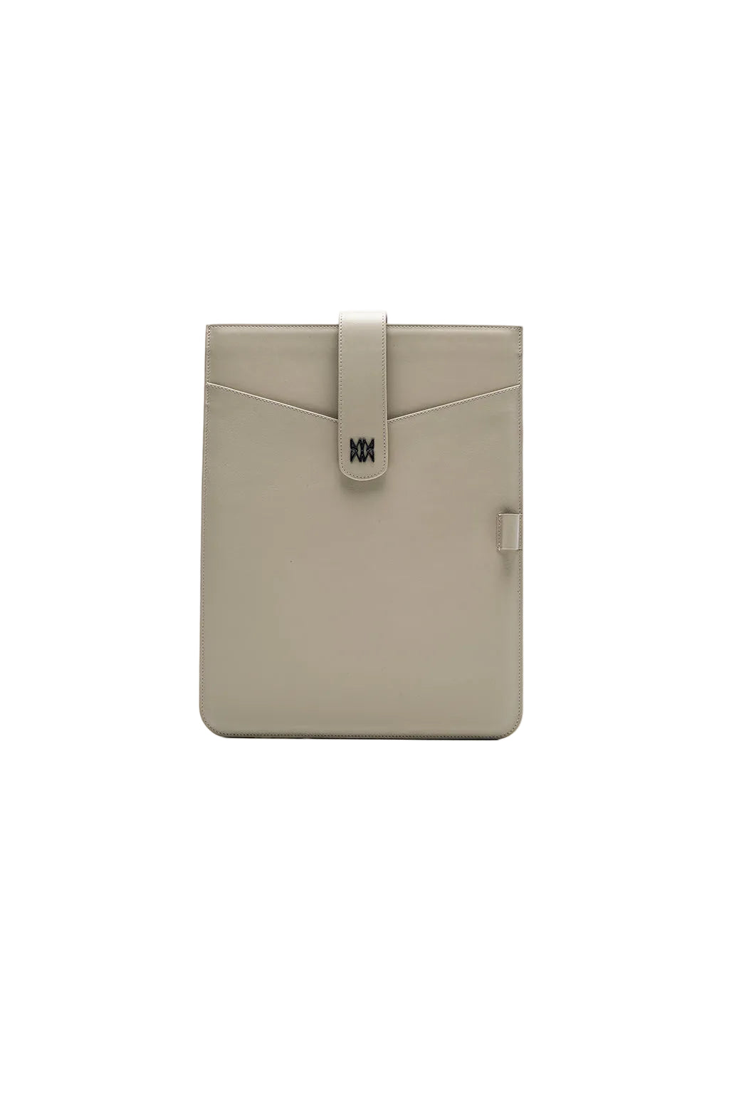 Leather Laptop Sleeve With Metallic Monogram