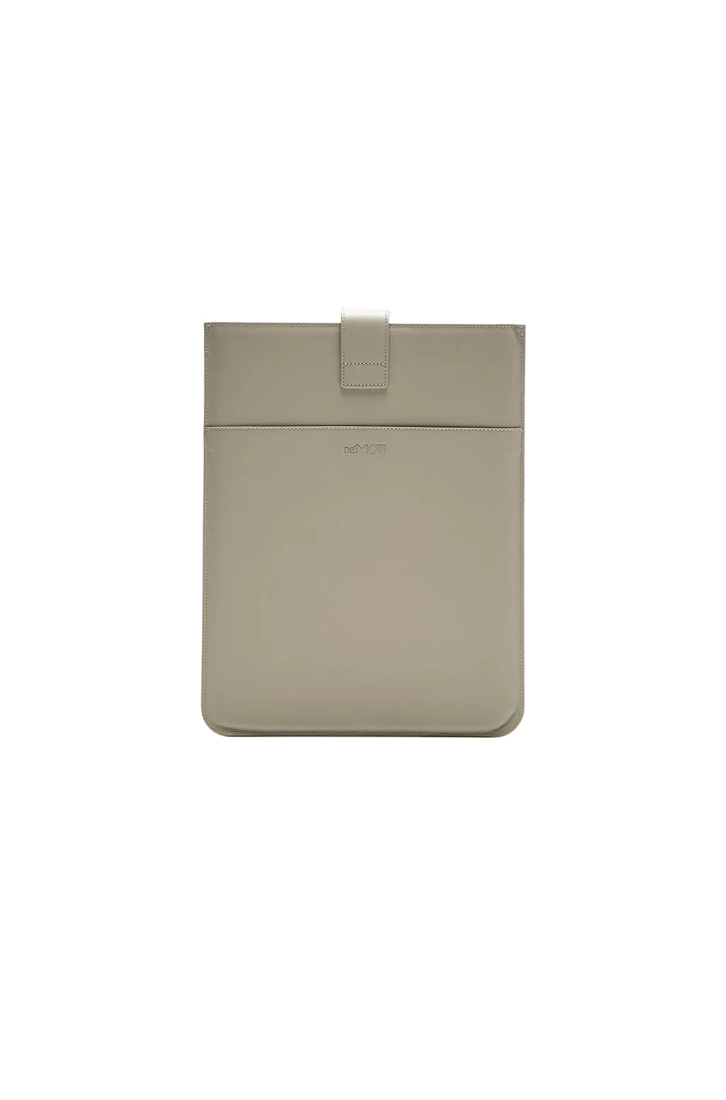 Leather Laptop Sleeve With Metallic Monogram