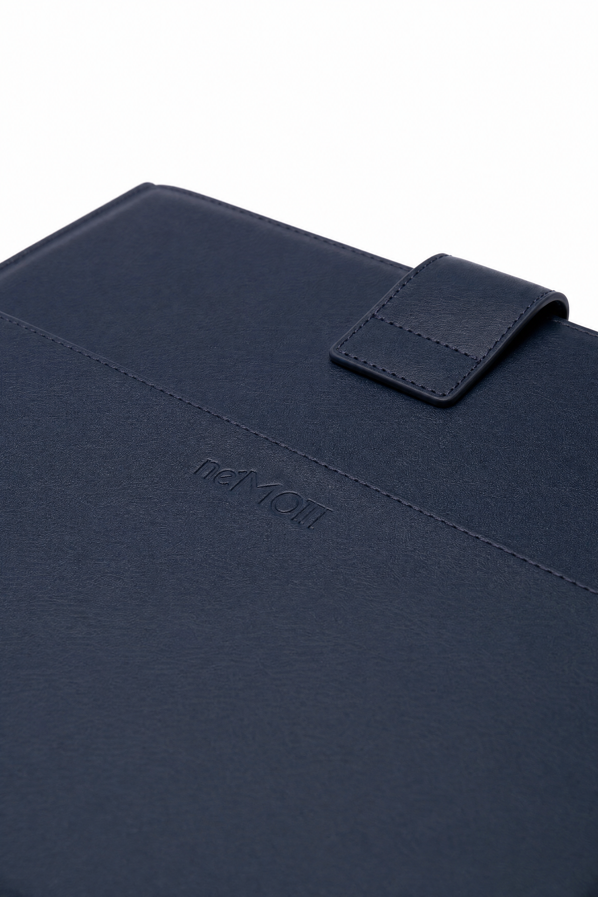 Leather Laptop Sleeve With Metallic Monogram