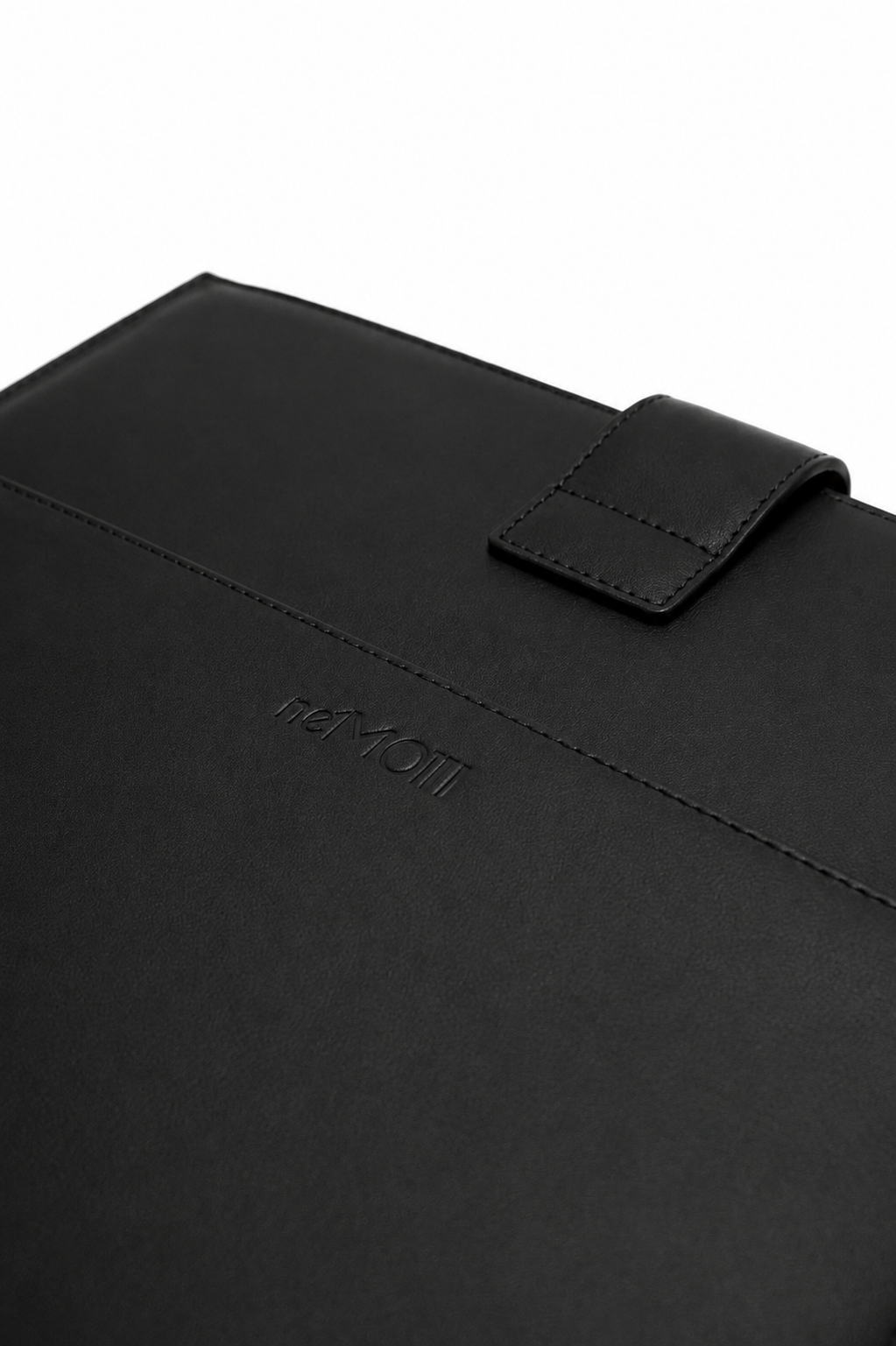 Leather Laptop Sleeve With Metallic Monogram