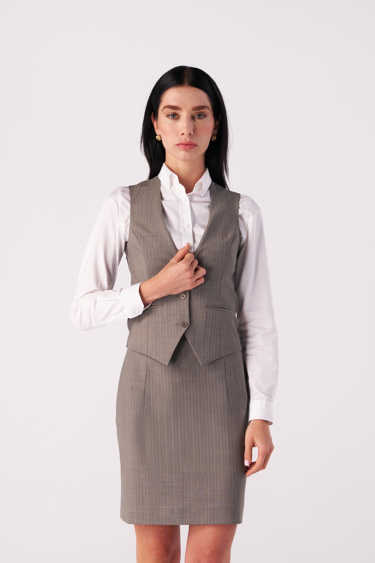Slim- Fit Stretch wool blend Waistcoat