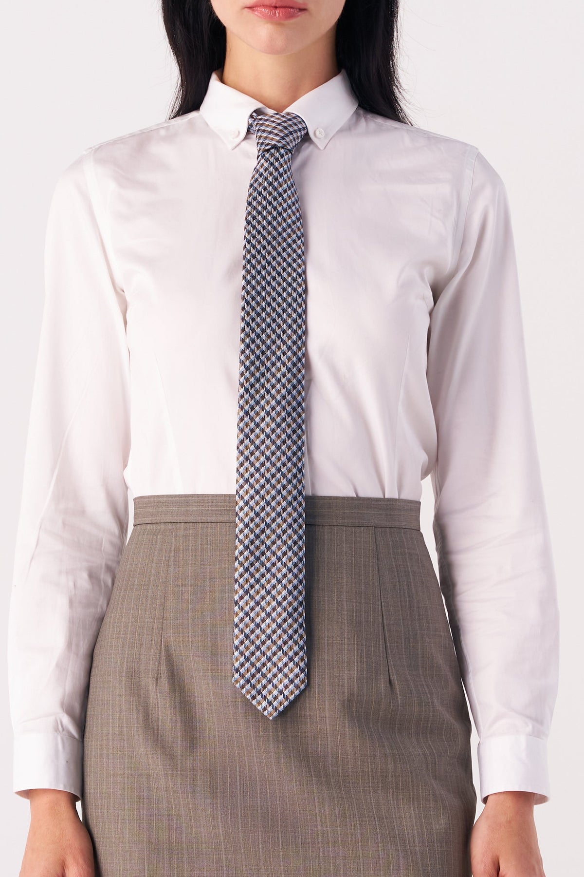 Milanese Micro-Check Tie