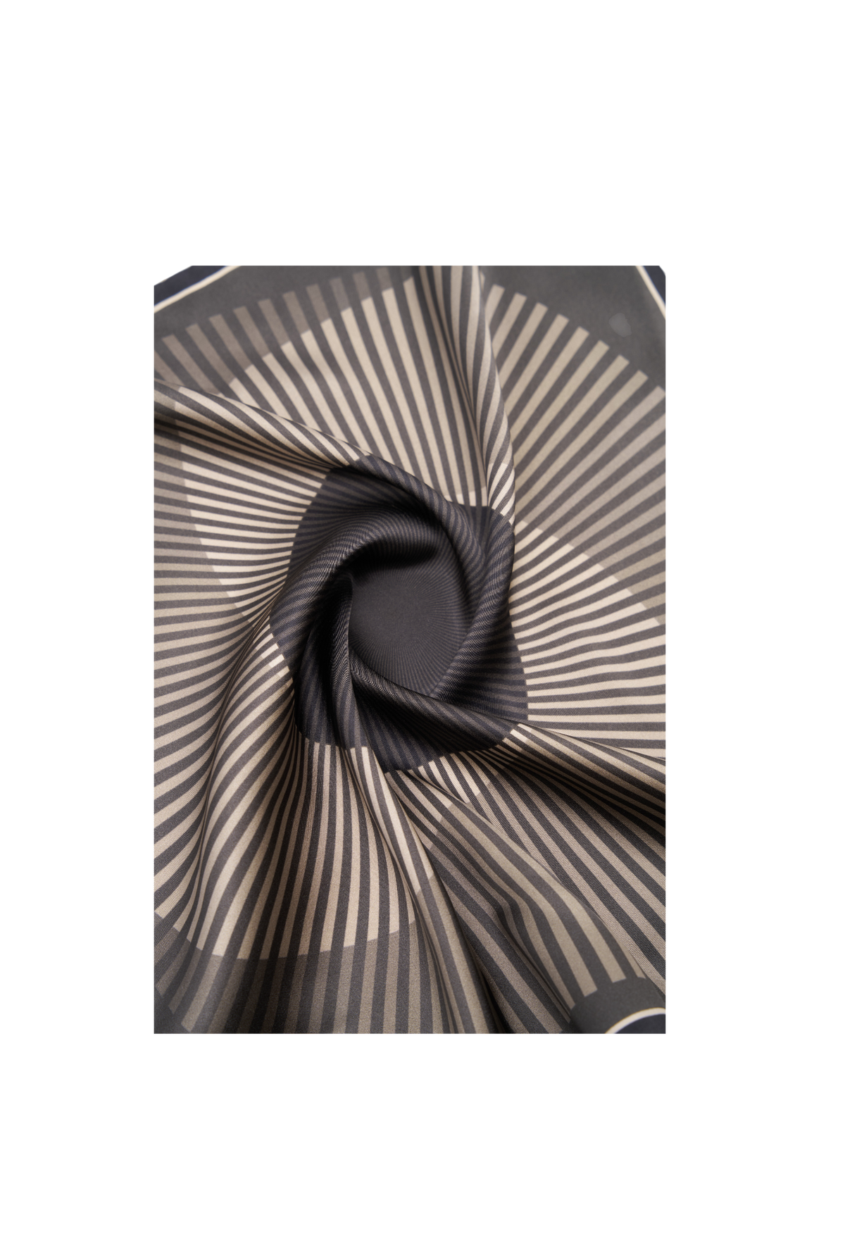 Silk Mini Scarf with Vortex print