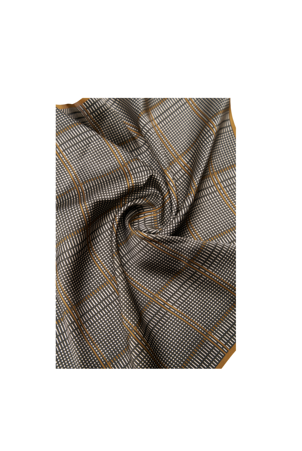 Silk scarf with Check print