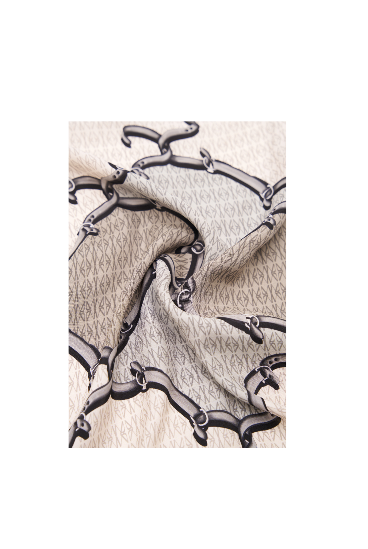 Mini Scarf with Interlocking Strap print