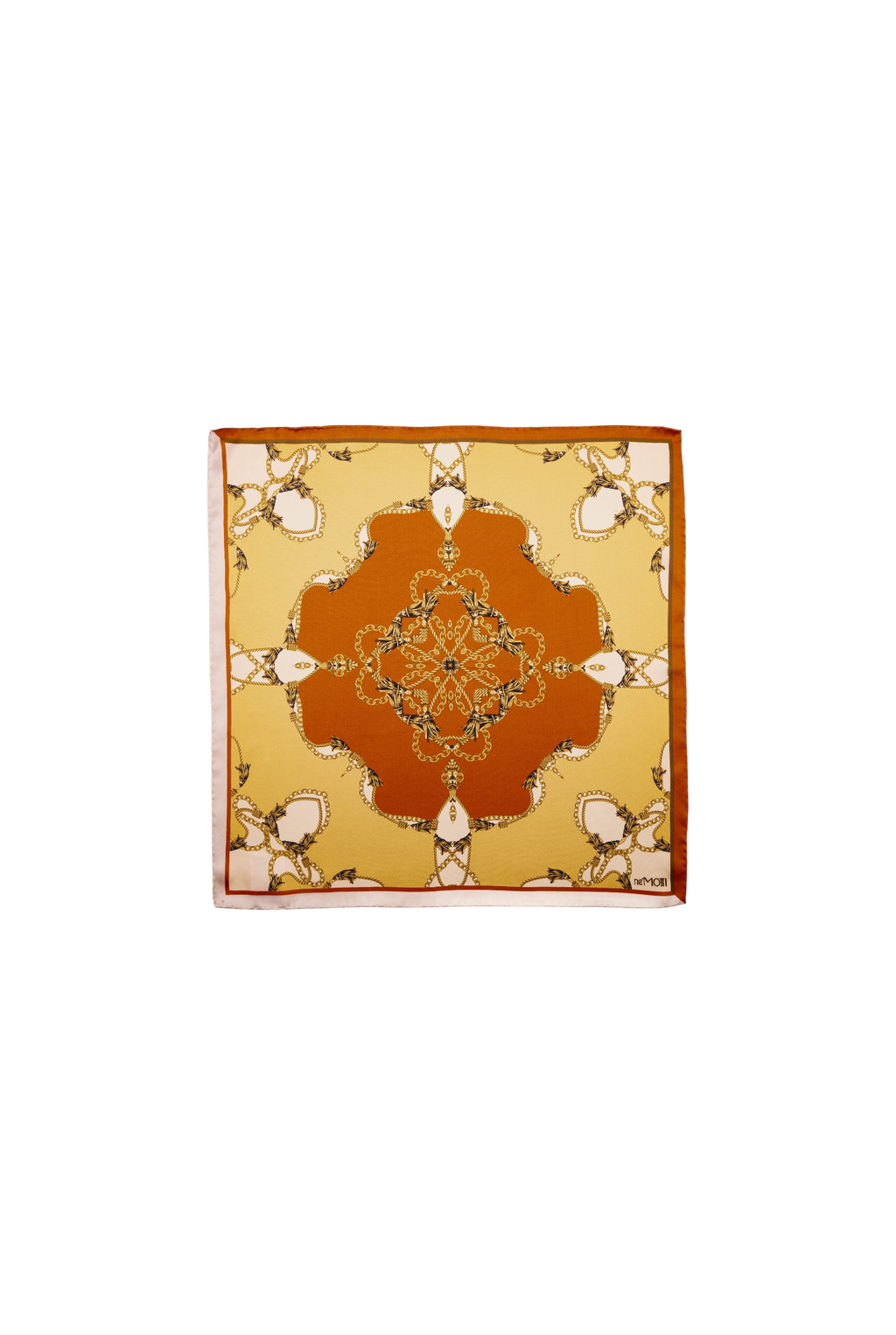 Mini Scarf with Baroque Chain print